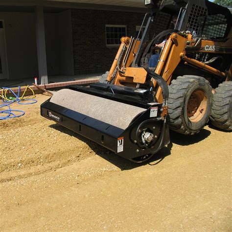 skid steer attachments compactor roller|vibratory compactor for skid steer.